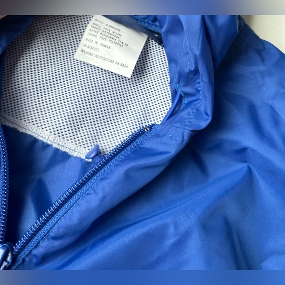 NWOT Luna Pier Blue Pullover Half Zip Hooded Windbreaker Jacket Men’s Sz Large - Picture 6 of 7